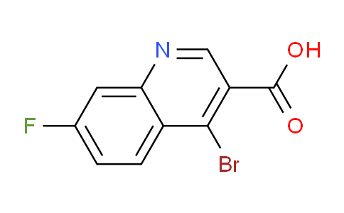 CAS No. 1378260-31-1, 4-Bromo-7-fluoroquinoline-3-carboxylic acid