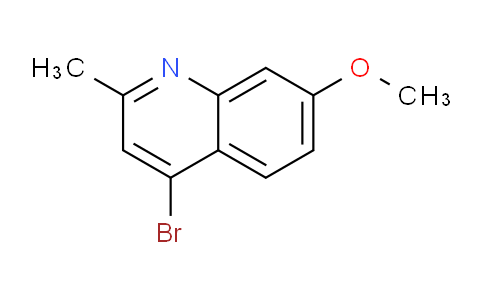CAS No. 651042-71-6, 4-Bromo-7-methoxy-2-methylquinoline