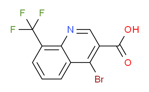 CAS No. 1378260-43-5, 4-Bromo-8-(trifluoromethyl)quinoline-3-carboxylic acid