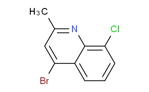 CAS No. 1070879-52-5, 4-Bromo-8-chloro-2-methylquinoline