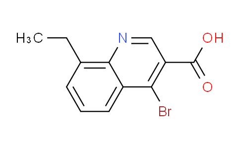 CAS No. 1378255-49-2, 4-Bromo-8-ethylquinoline-3-carboxylic acid