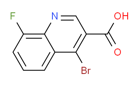 CAS No. 1378254-62-6, 4-Bromo-8-fluoroquinoline-3-carboxylic acid