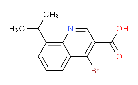CAS No. 1378259-47-2, 4-Bromo-8-isopropylquinoline-3-carboxylic acid