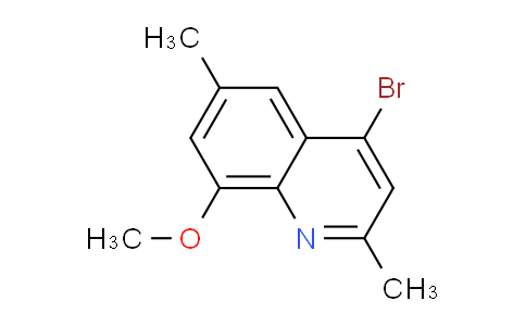 CAS No. 1378260-30-0, 4-Bromo-8-methoxy-2,6-dimethylquinoline