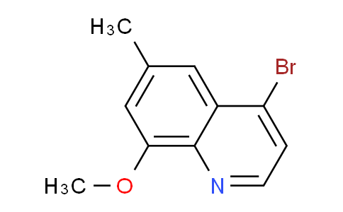 CAS No. 1378260-33-3, 4-Bromo-8-methoxy-6-methylquinoline
