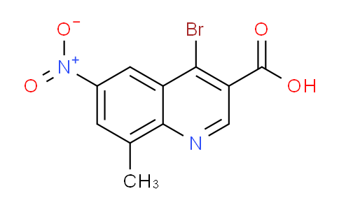 CAS No. 1378255-40-3, 4-Bromo-8-methyl-6-nitroquinoline-3-carboxylic acid