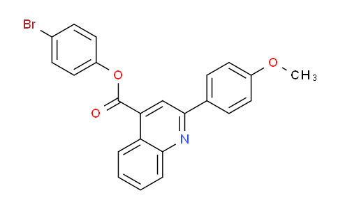 CAS No. 332381-29-0, 4-Bromophenyl 2-(4-methoxyphenyl)quinoline-4-carboxylate