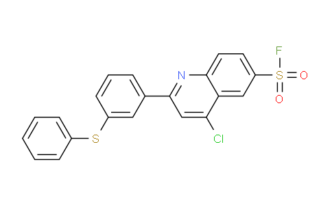 CAS No. 31242-01-0, 4-Chloro-2-(3-(phenylthio)phenyl)quinoline-6-sulfonyl fluoride