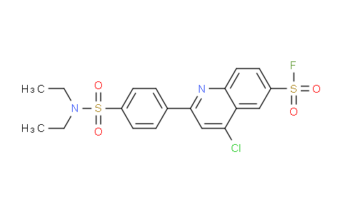 CAS No. 31242-12-3, 4-Chloro-2-(4-(N,N-diethylsulfamoyl)phenyl)quinoline-6-sulfonyl fluoride