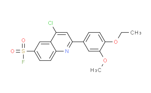 CAS No. 196813-43-1, 4-Chloro-2-(4-ethoxy-3-methoxyphenyl)quinoline-6-sulfonyl fluoride