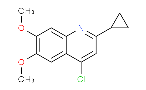 CAS No. 1285486-15-8, 4-Chloro-2-cyclopropyl-6,7-dimethoxyquinoline