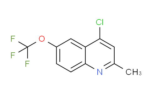 CAS No. 951905-08-1, 4-Chloro-2-methyl-6-(trifluoromethoxy)quinoline