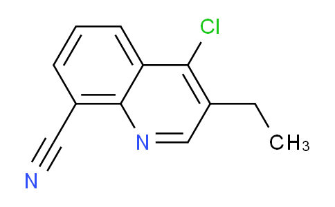 CAS No. 1334499-57-8, 4-Chloro-3-ethylquinoline-8-carbonitrile