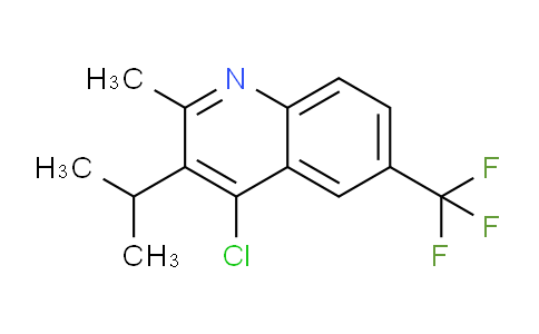 CAS No. 1707377-50-1, 4-Chloro-3-isopropyl-2-methyl-6-(trifluoromethyl)quinoline