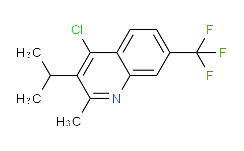 CAS No. 1708371-37-2, 4-Chloro-3-isopropyl-2-methyl-7-(trifluoromethyl)quinoline