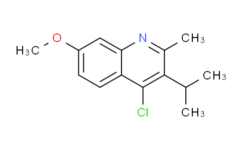 CAS No. 1708159-66-3, 4-Chloro-3-isopropyl-7-methoxy-2-methylquinoline