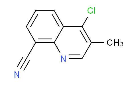 CAS No. 1334405-50-3, 4-Chloro-3-methylquinoline-8-carbonitrile