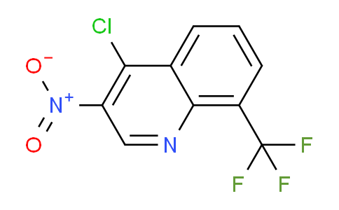 CAS No. 39487-89-3, 4-Chloro-3-nitro-8-(trifluoromethyl)quinoline