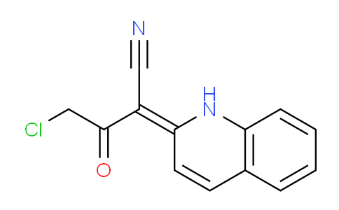 CAS No. 128914-79-4, 4-Chloro-3-oxo-2-(quinolin-2(1H)-ylidene)butanenitrile