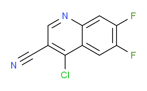 CAS No. 886362-75-0, 4-Chloro-6,7-difluoroquinoline-3-carbonitrile
