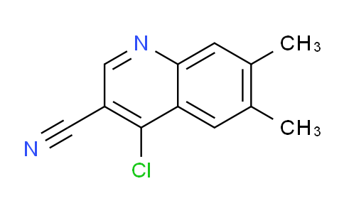 CAS No. 1017788-74-7, 4-Chloro-6,7-dimethylquinoline-3-carbonitrile
