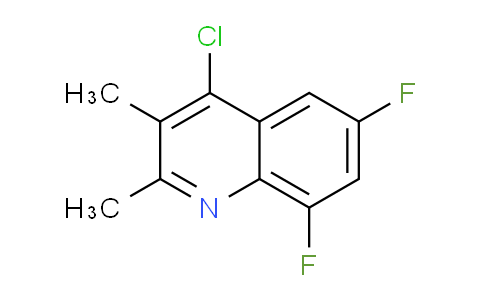 CAS No. 1179834-66-2, 4-Chloro-6,8-difluoro-2,3-dimethylquinoline