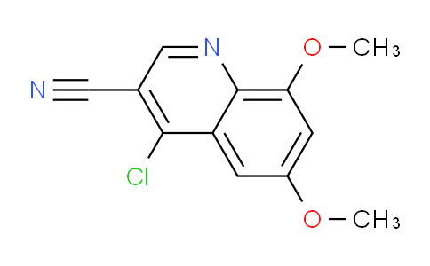 CAS No. 1017049-01-2, 4-Chloro-6,8-dimethoxyquinoline-3-carbonitrile