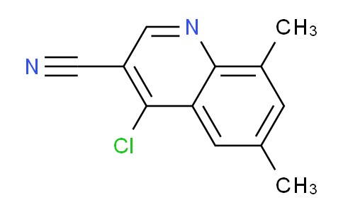 CAS No. 936497-94-8, 4-chloro-6,8-dimethylquinoline-3-carbonitrile