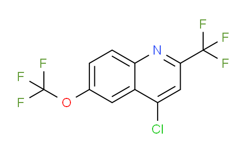 CAS No. 503148-24-1, 4-Chloro-6-(trifluoromethoxy)-2-(trifluoromethyl)quinoline