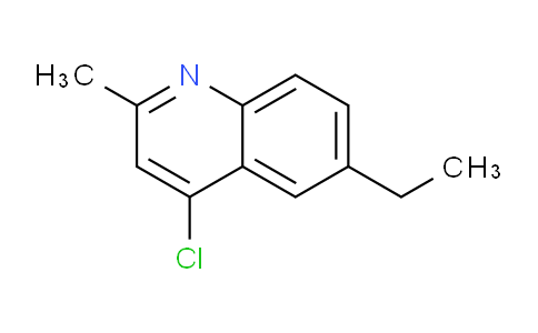 CAS No. 123638-09-5, 4-Chloro-6-ethyl-2-methylquinoline