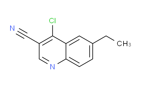 CAS No. 1016819-25-2, 4-Chloro-6-ethylquinoline-3-carbonitrile