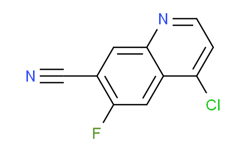 CAS No. 1260824-76-7, 4-Chloro-6-fluoroquinoline-7-carbonitrile