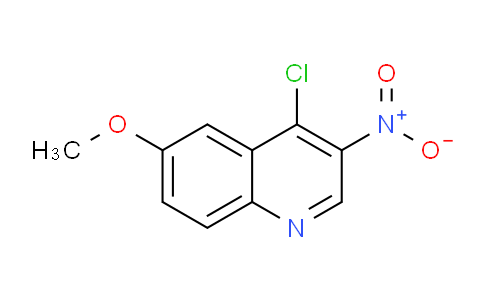 CAS No. 628284-91-3, 4-Chloro-6-methoxy-3-nitroquinoline