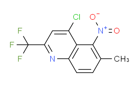 CAS No. 175203-61-9, 4-Chloro-6-methyl-5-nitro-2-(trifluoromethyl)quinoline