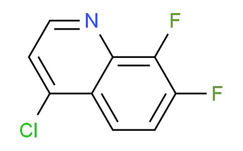 CAS No. 1189105-64-3, 4-Chloro-7,8-difluoroquinoline
