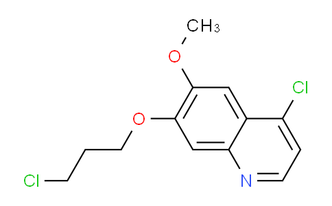 CAS No. 861881-04-1, 4-Chloro-7-(3-chloropropoxy)-6-methoxyquinoline