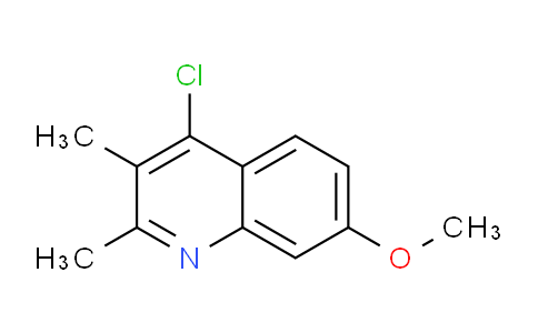 CAS No. 1207-67-6, 4-Chloro-7-methoxy-2,3-dimethylquinoline