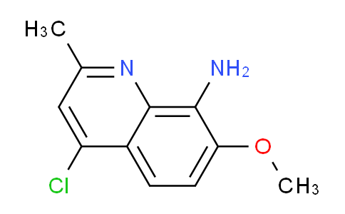 CAS No. 113698-10-5, 4-Chloro-7-methoxy-2-methylquinolin-8-amine