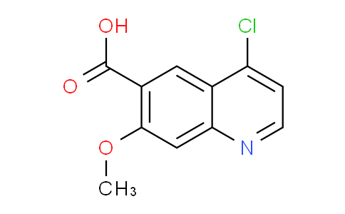CAS No. 771464-30-3, 4-Chloro-7-methoxyquinoline-6-carboxylic acid