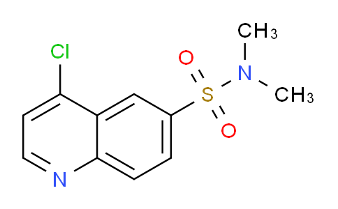 CAS No. 1023812-21-6, 4-Chloro-N,N-dimethylquinoline-6-sulfonamide