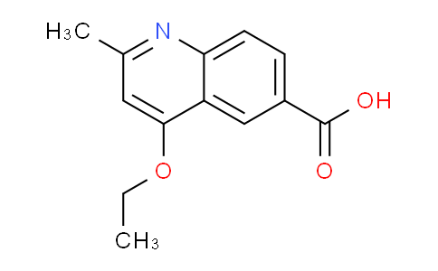CAS No. 1279204-58-8, 4-Ethoxy-2-methylquinoline-6-carboxylic acid