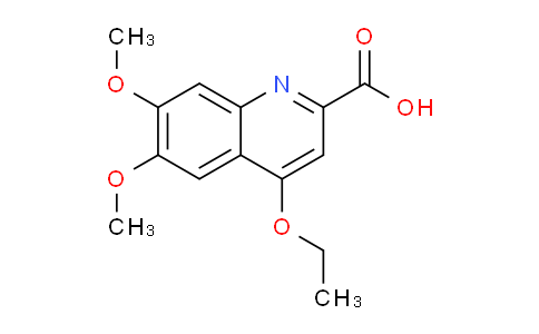 CAS No. 1325306-11-3, 4-Ethoxy-6,7-dimethoxyquinoline-2-carboxylic acid