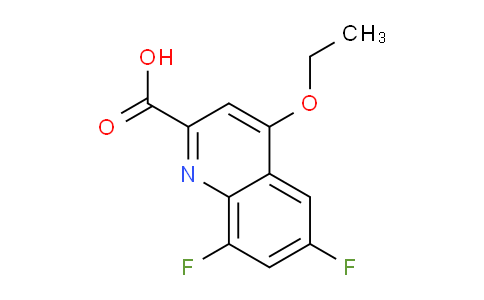 CAS No. 1351843-49-6, 4-Ethoxy-6,8-difluoroquinoline-2-carboxylic acid