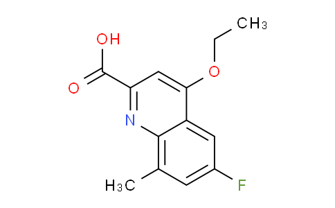 CAS No. 1338660-44-8, 4-Ethoxy-6-fluoro-8-methylquinoline-2-carboxylic acid