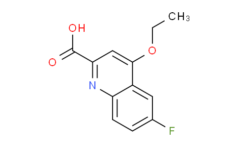 CAS No. 301823-79-0, 4-Ethoxy-6-fluoroquinoline-2-carboxylic acid