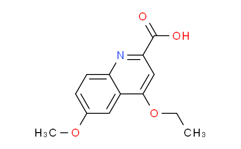 CAS No. 860720-79-2, 4-Ethoxy-6-methoxyquinoline-2-carboxylic acid