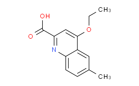 CAS No. 1351771-17-9, 4-Ethoxy-6-methylquinoline-2-carboxylic acid