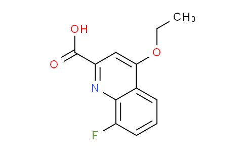 CAS No. 1351808-49-5, 4-Ethoxy-8-fluoroquinoline-2-carboxylic acid