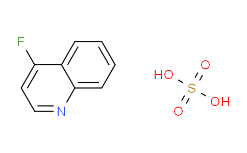 CAS No. 1291487-30-3, 4-Fluoroquinoline sulfate