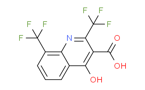 CAS No. 75999-54-1, 4-Hydroxy-2,8-bis(trifluoromethyl)quinoline-3-carboxylic acid